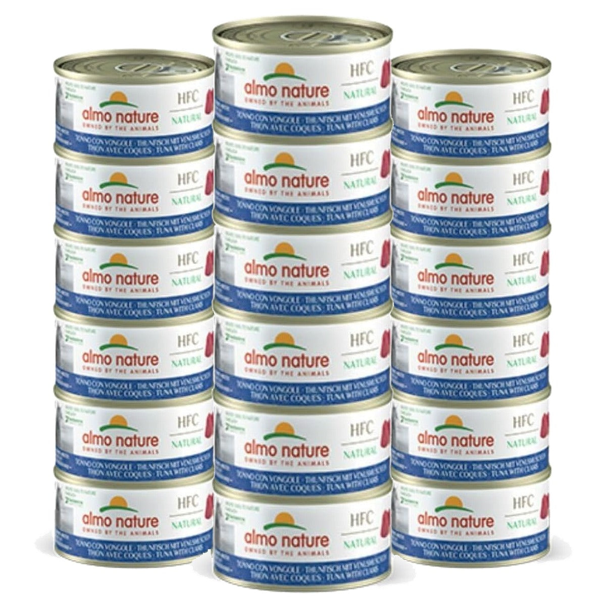 Almo Nature HFC Natural Kattenvoer Tonijn en Schelpen 6 x 70 g - 3-pack