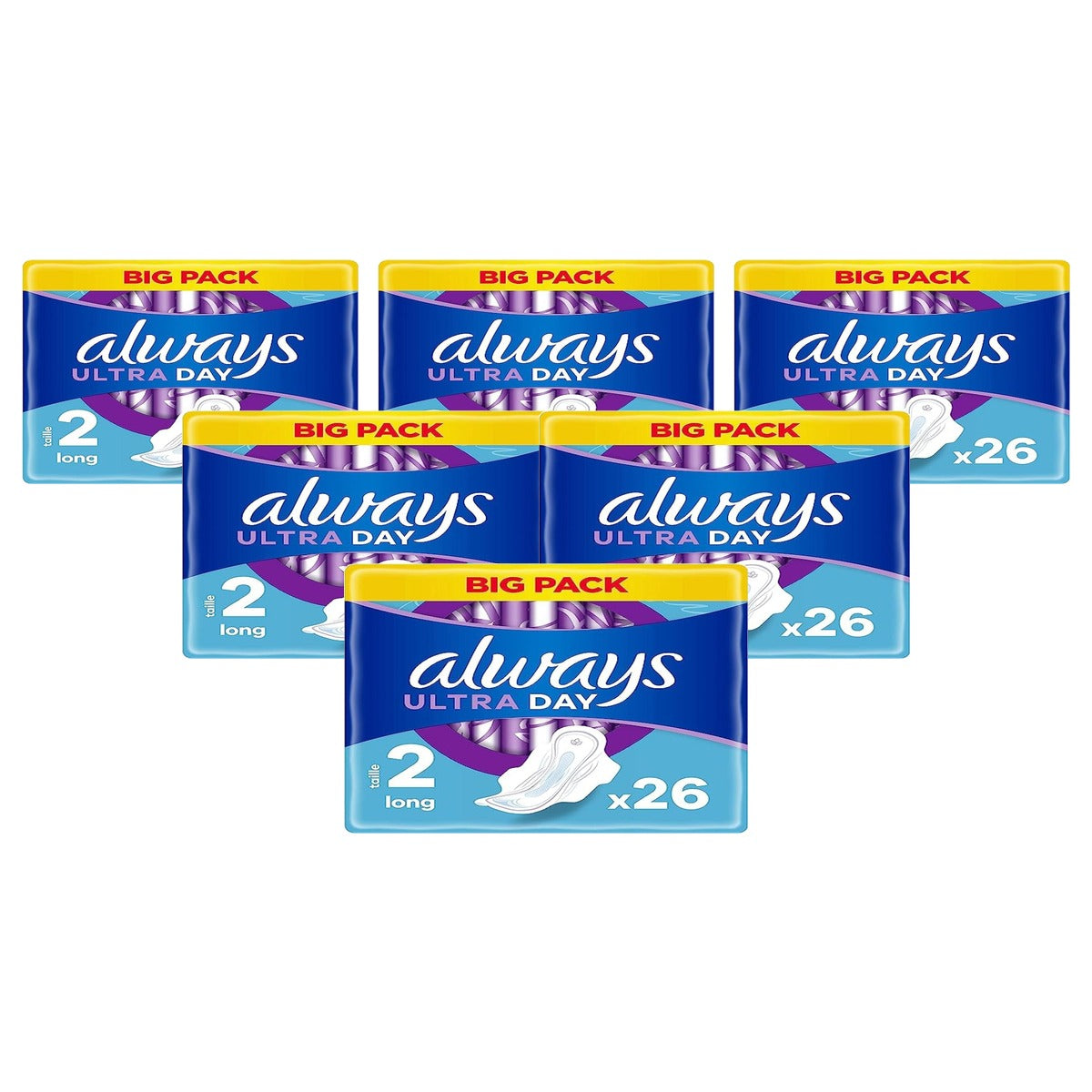 Always Ultra maandverband maat 2 lang 26 handdoeken - 6-pack