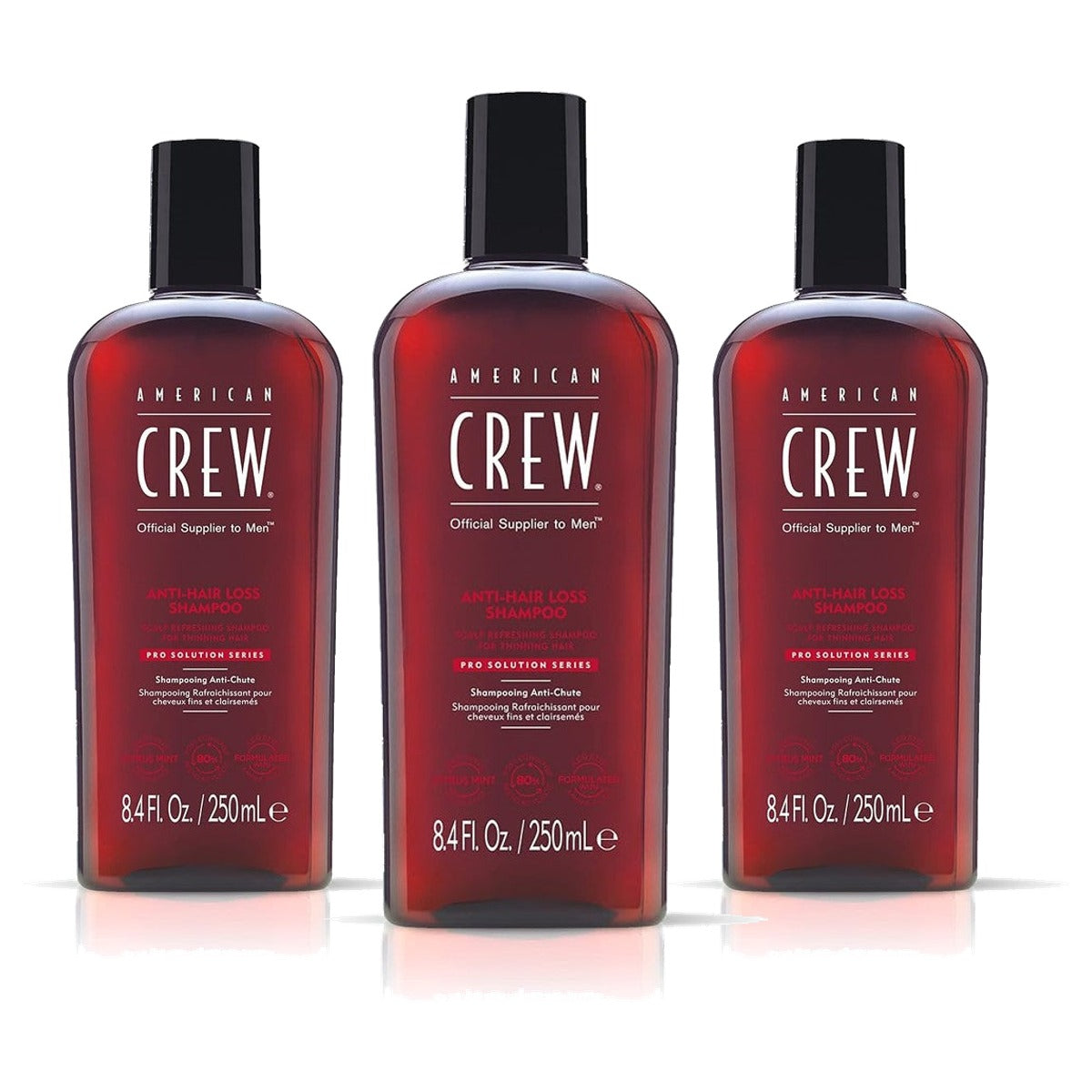 American Crew Anti-Haaruitval Shampoo 250 ml - 3-pack