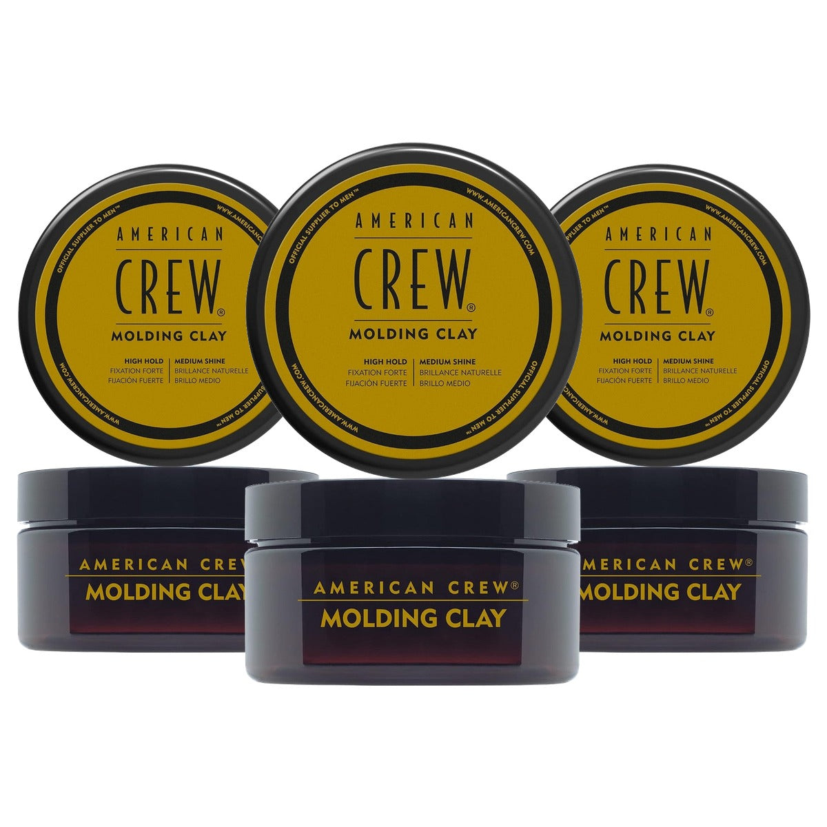 American Crew Classic Molding Clay Stylingklei voor Mannen 85 g - 3-pack