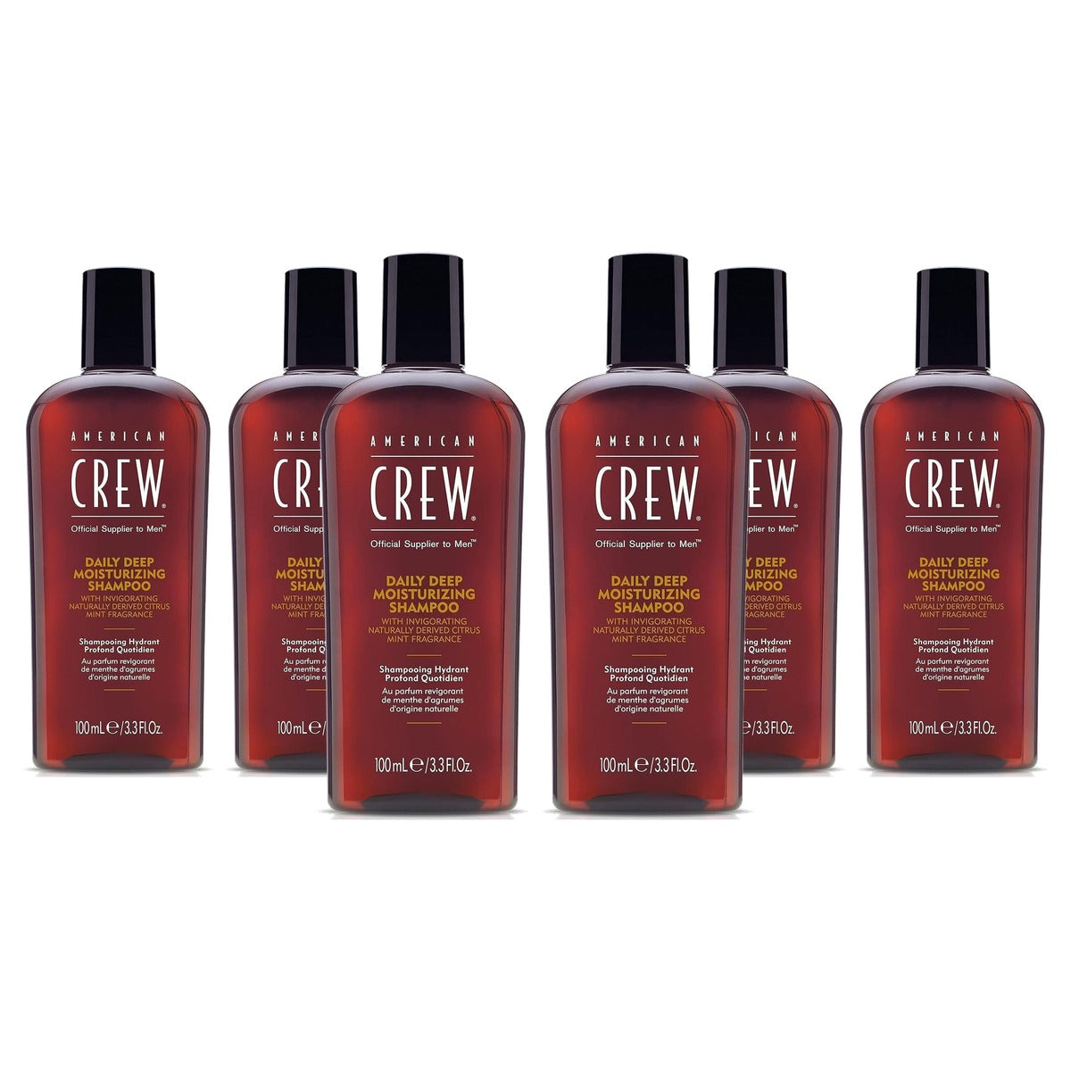 American Crew Daily Deep Moisture Shampoo 100 ml - 3-pack