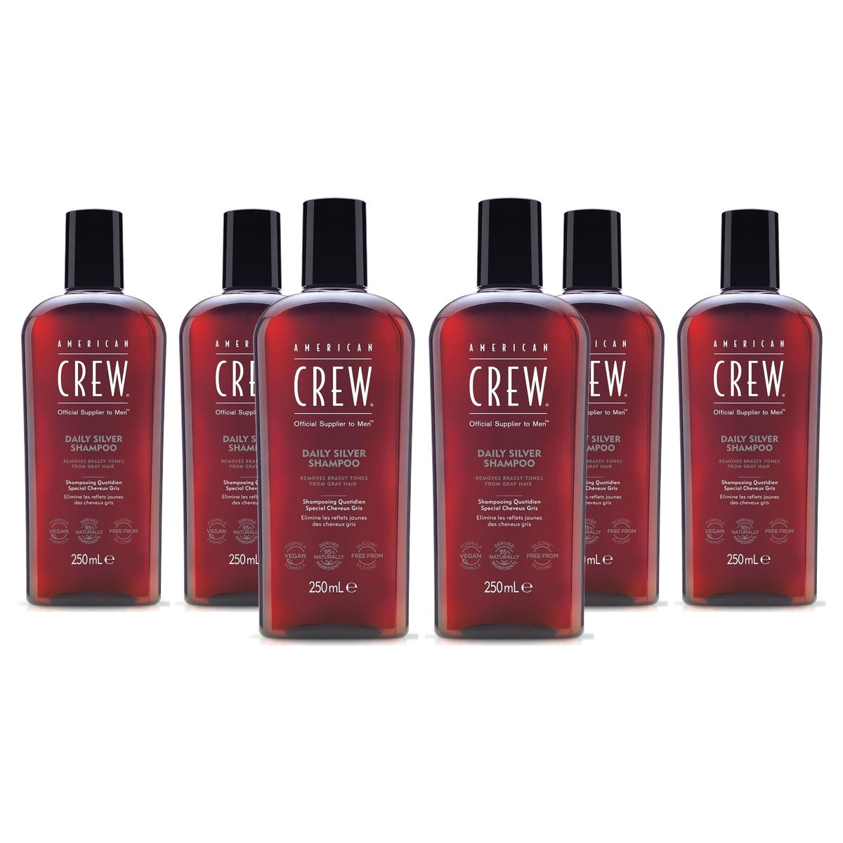 American Crew Daily Silver Shampoo 250 ml (Verpakking van 2) - 3-pack