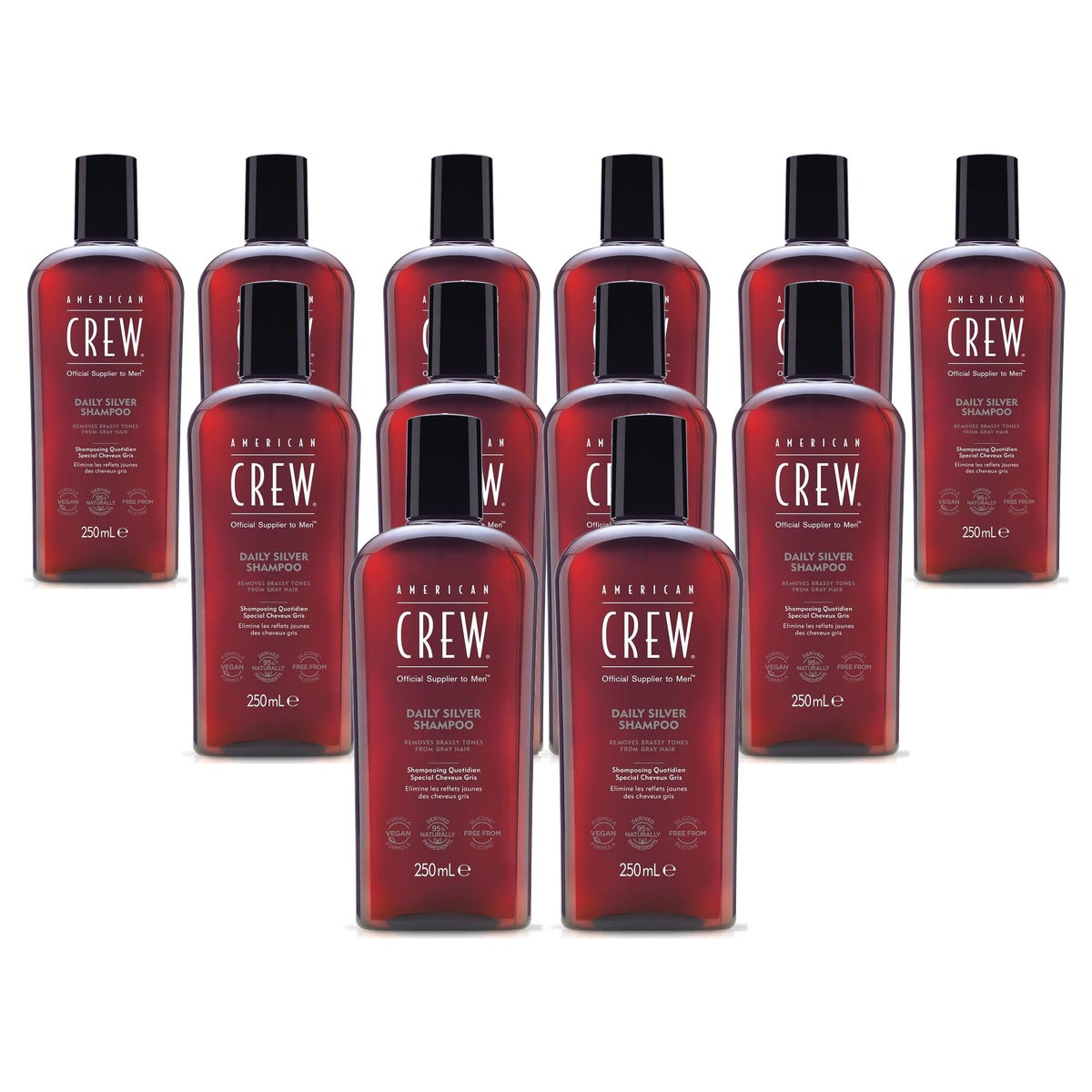 American Crew Daily Silver Shampoo 250 ml (Verpakking van 2) - 6-pack