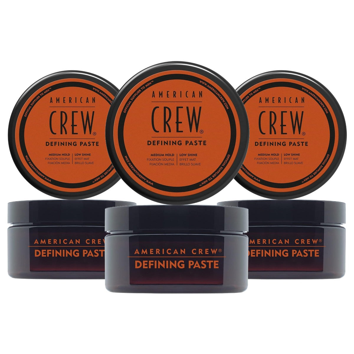 American Crew Defining Paste Stylingpasta voor Mannen 85 g - 3-pack