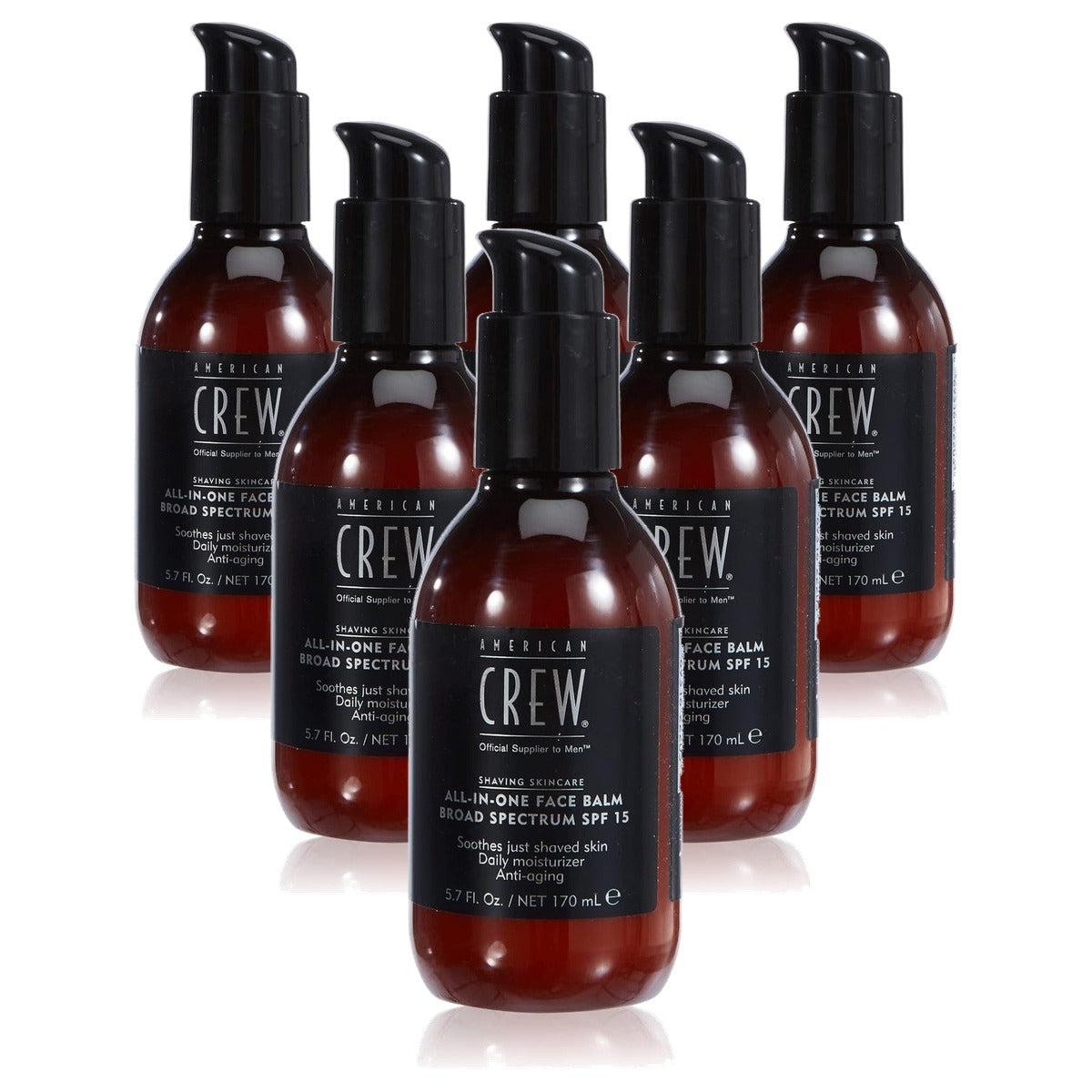 American Crew All-in-One Face Balm SPF 15 170 ml - 6-pack