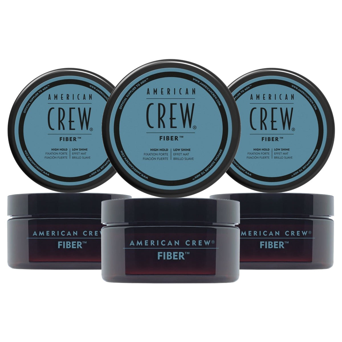 American Crew Fiber Haarwax voor Mannen 50 g - 3-pack