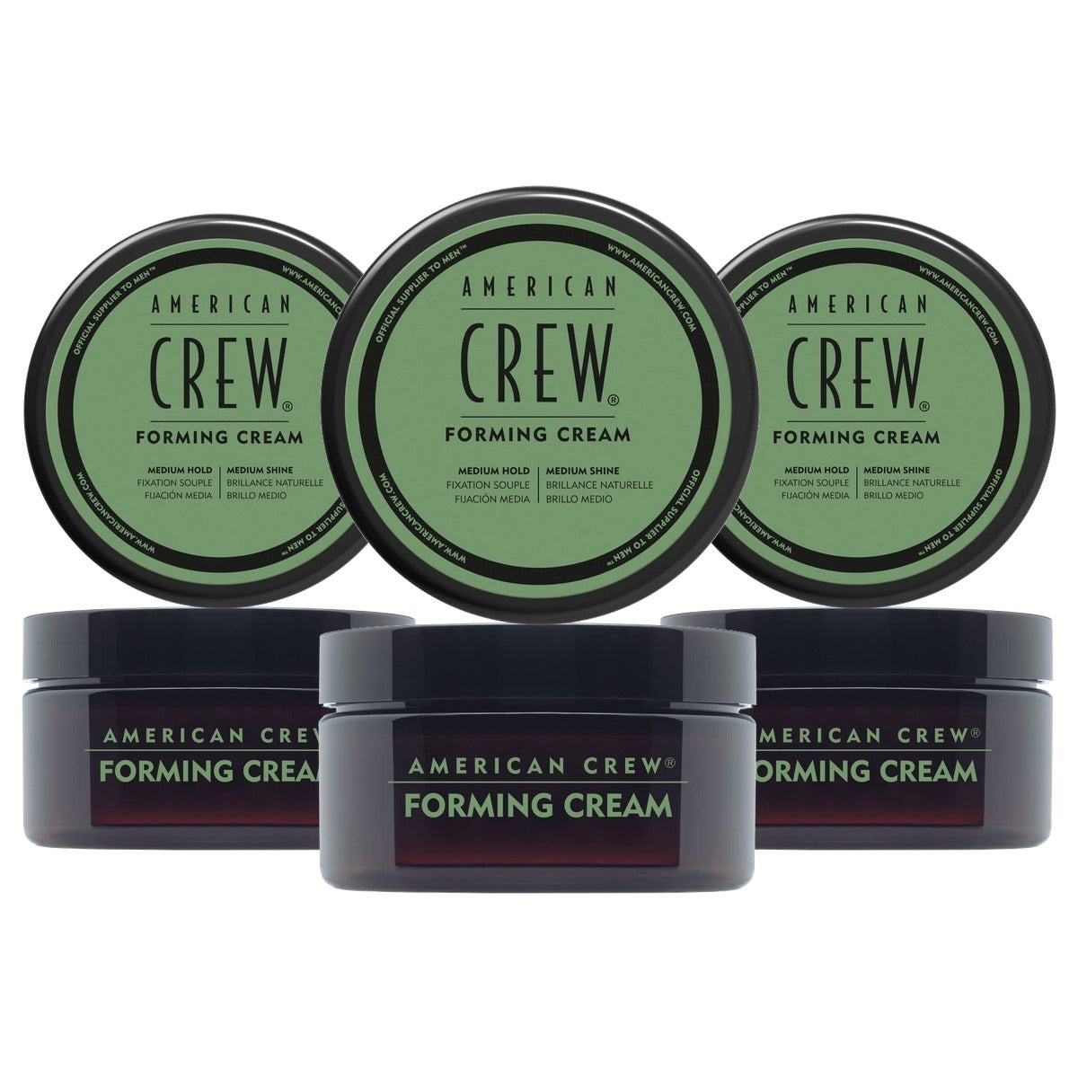 American Crew Forming Cream Stylingcrème met Medium Fixatie 50 g - 3-pack