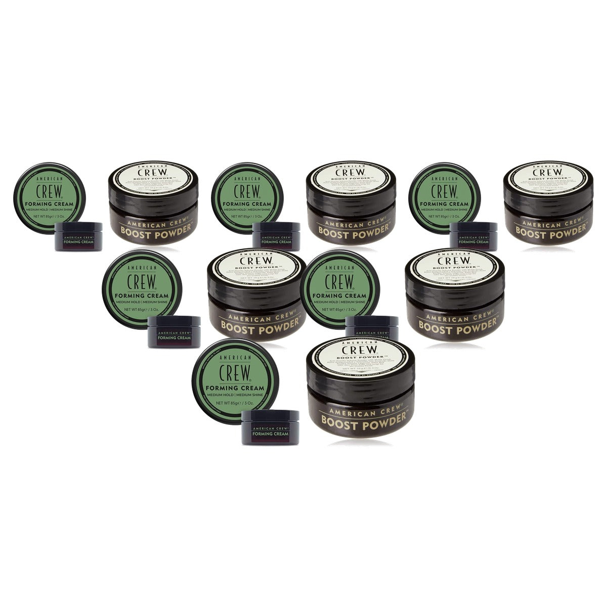 American Crew Classic Forming Cream 85 g & Classic Boost Powder 10 g - 6-pack