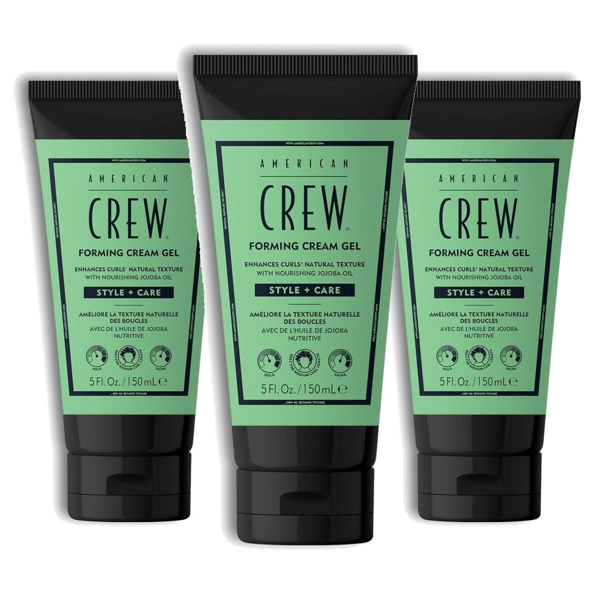 American Crew Forming Cream Gel voor Krullend Haar 150 ml - 3-pack