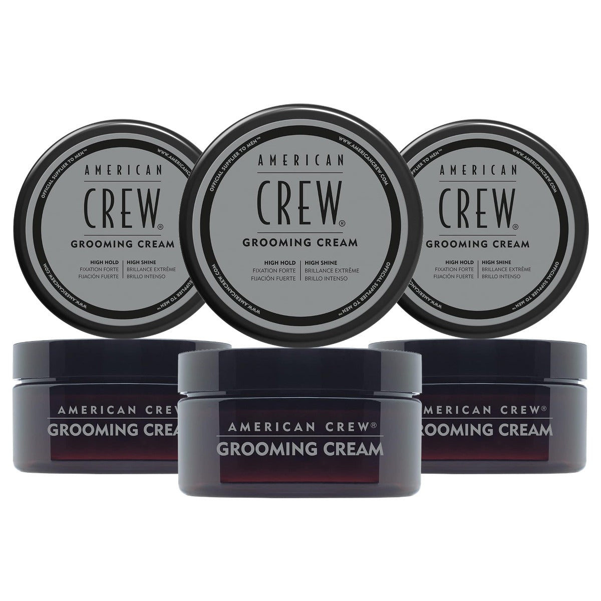 American Crew Grooming Cream Stylingcrème voor Mannen 85 g - 3-pack