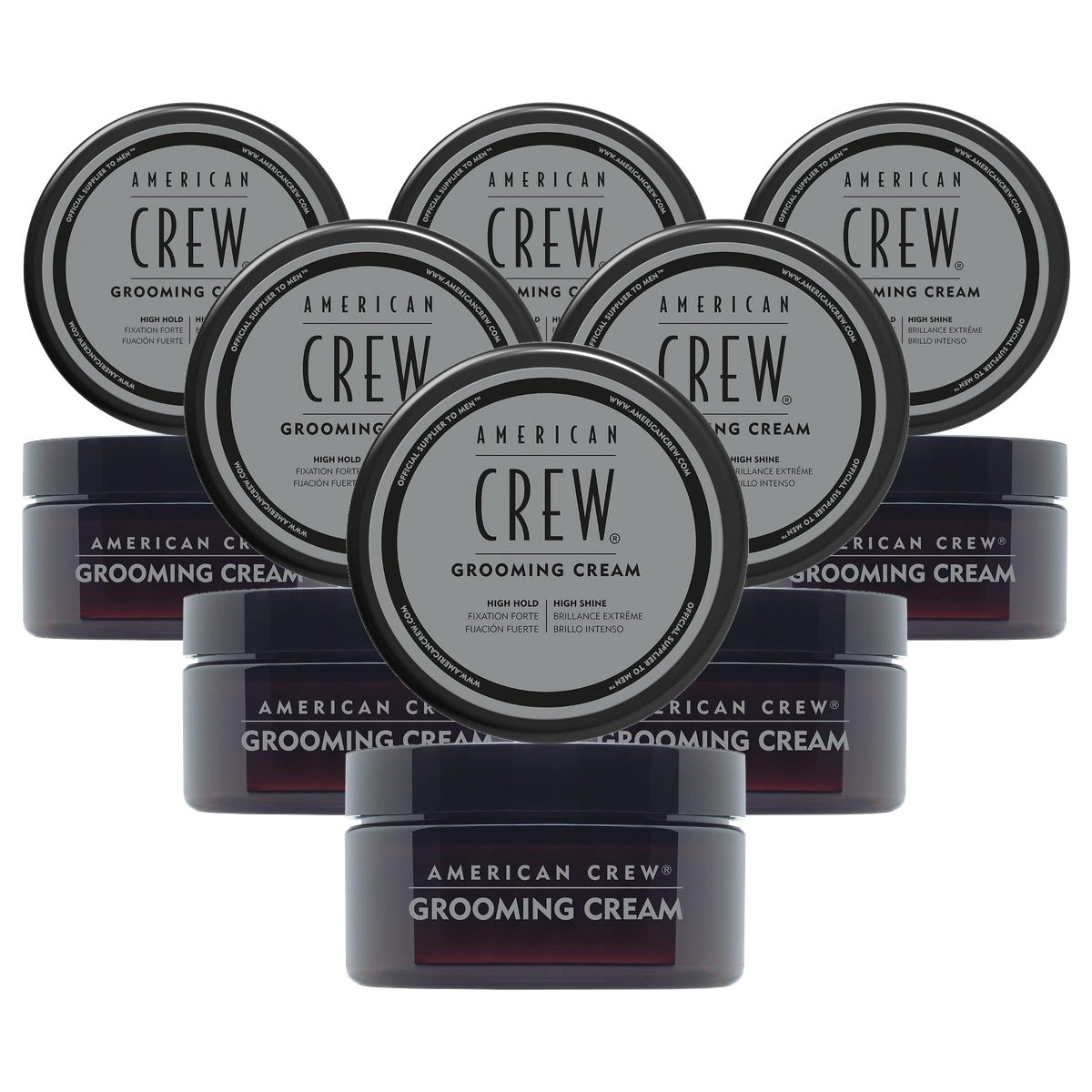 American Crew Grooming Cream Stylingcrème voor Mannen 85 g - 6-pack
