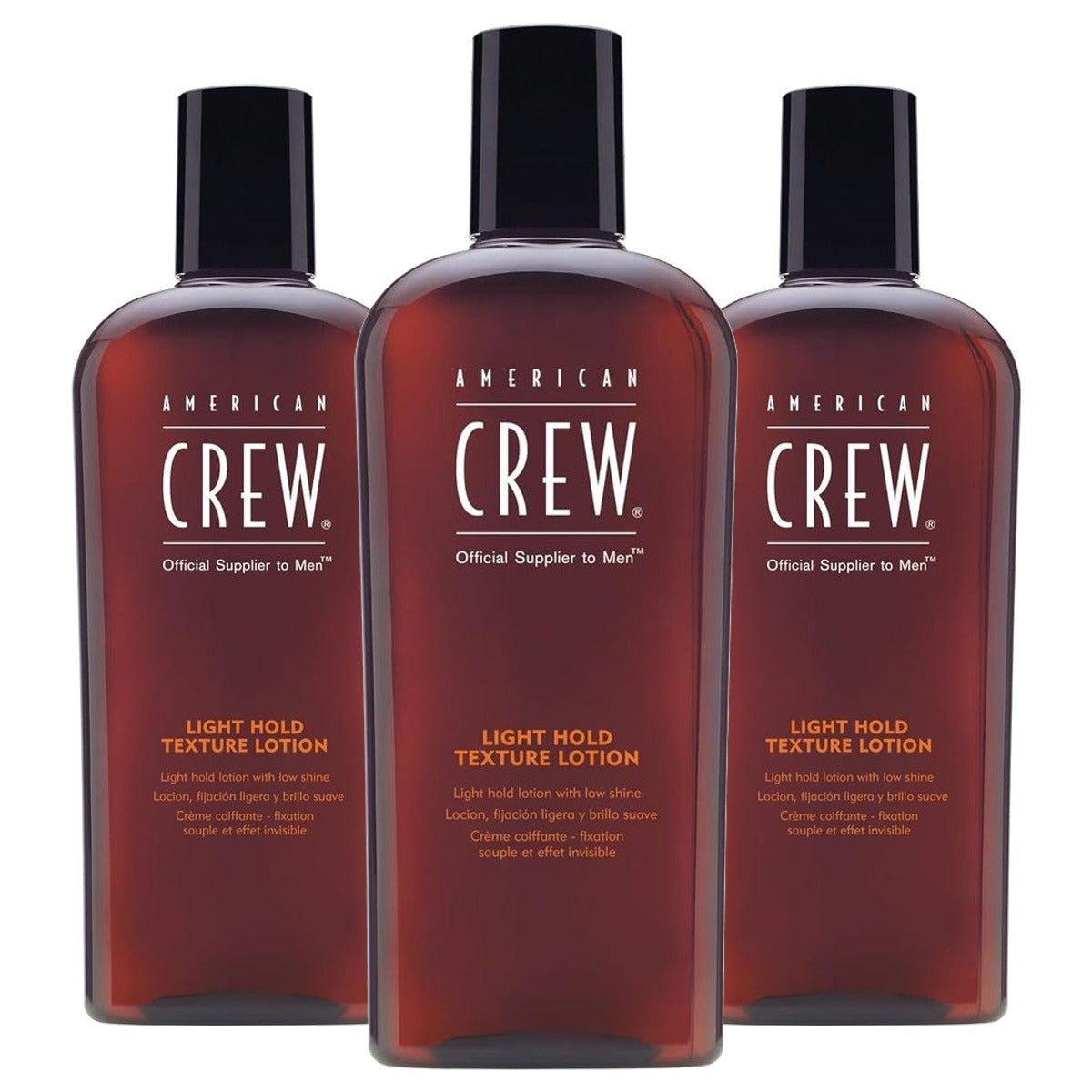 American Crew Light Hold Texture Lotion voor Mannen 250 ml - 3-pack