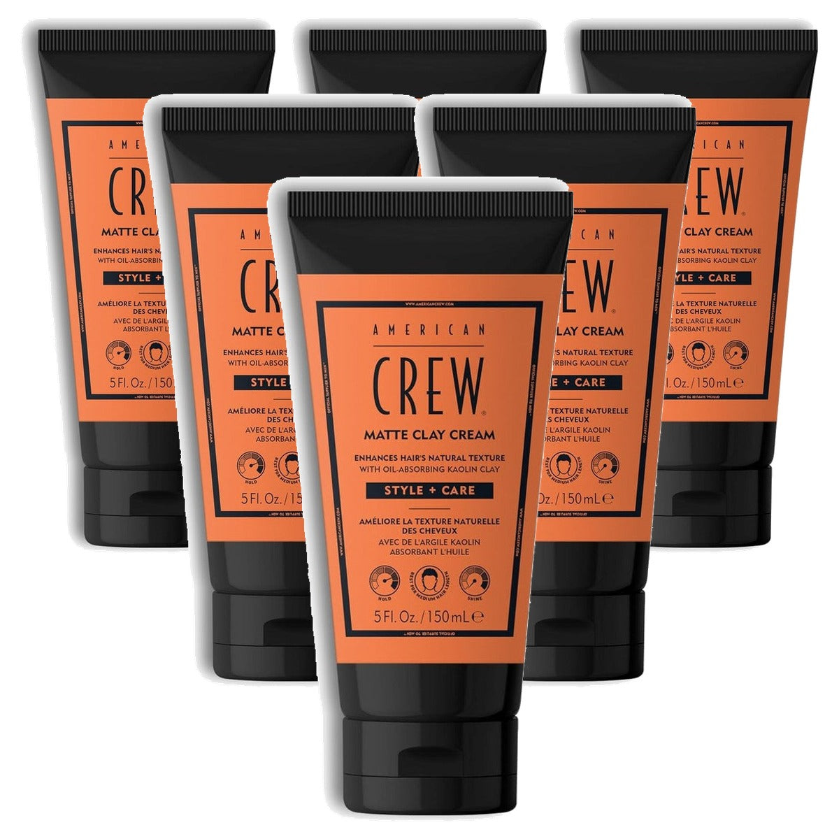 American Crew Matte Clay Cream Hybride Haargel 150 ml - 6-pack