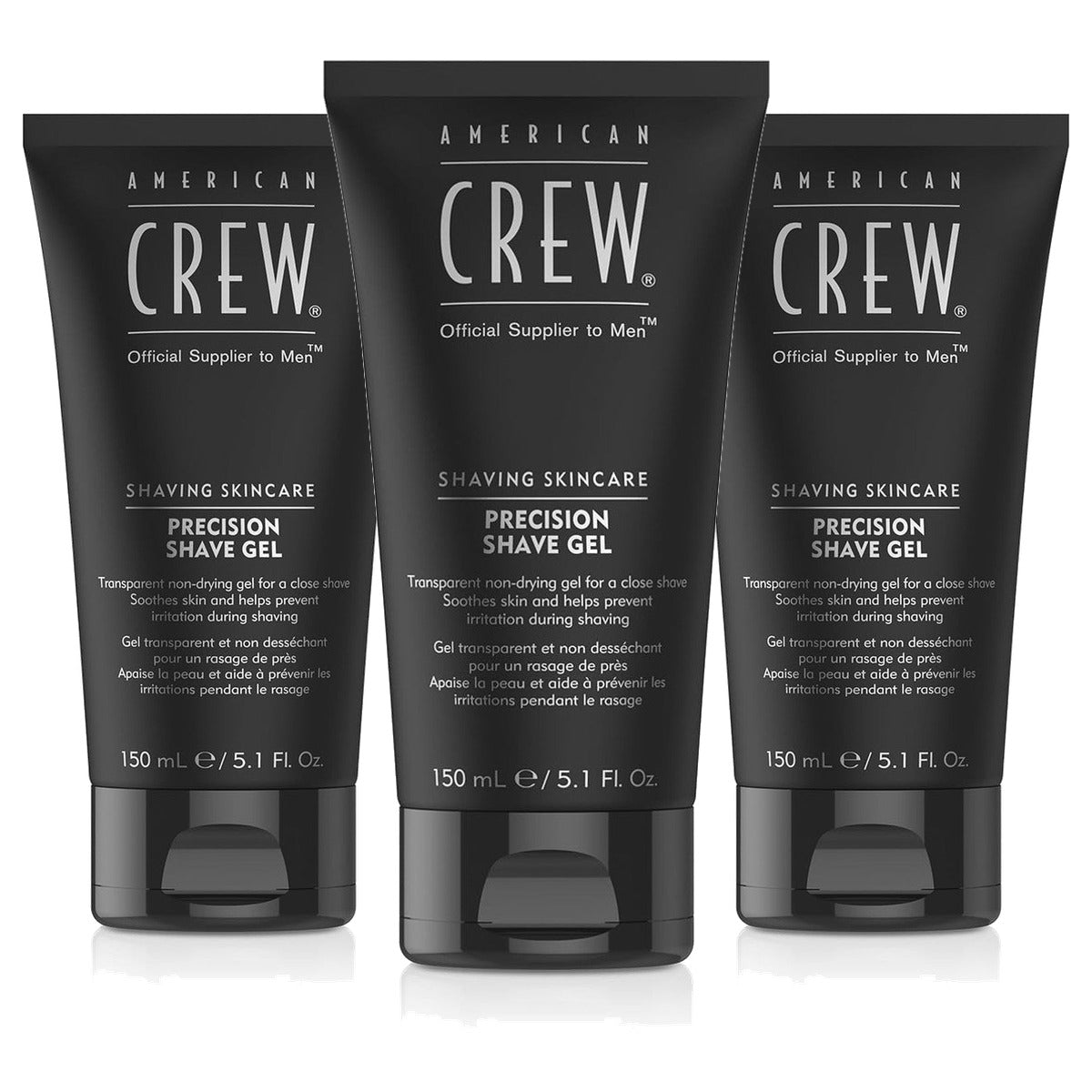 American Crew Precision Shave Gel Scheergel 150 ml - 3-pack