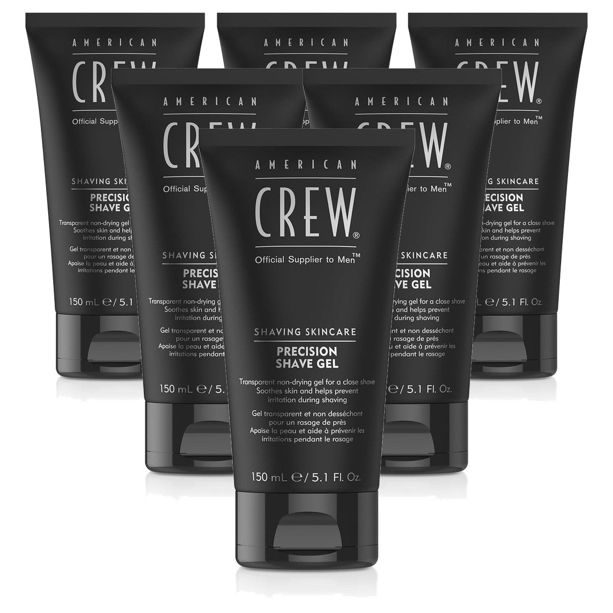American Crew Precision Shave Gel Scheergel 150 ml - 6-pack