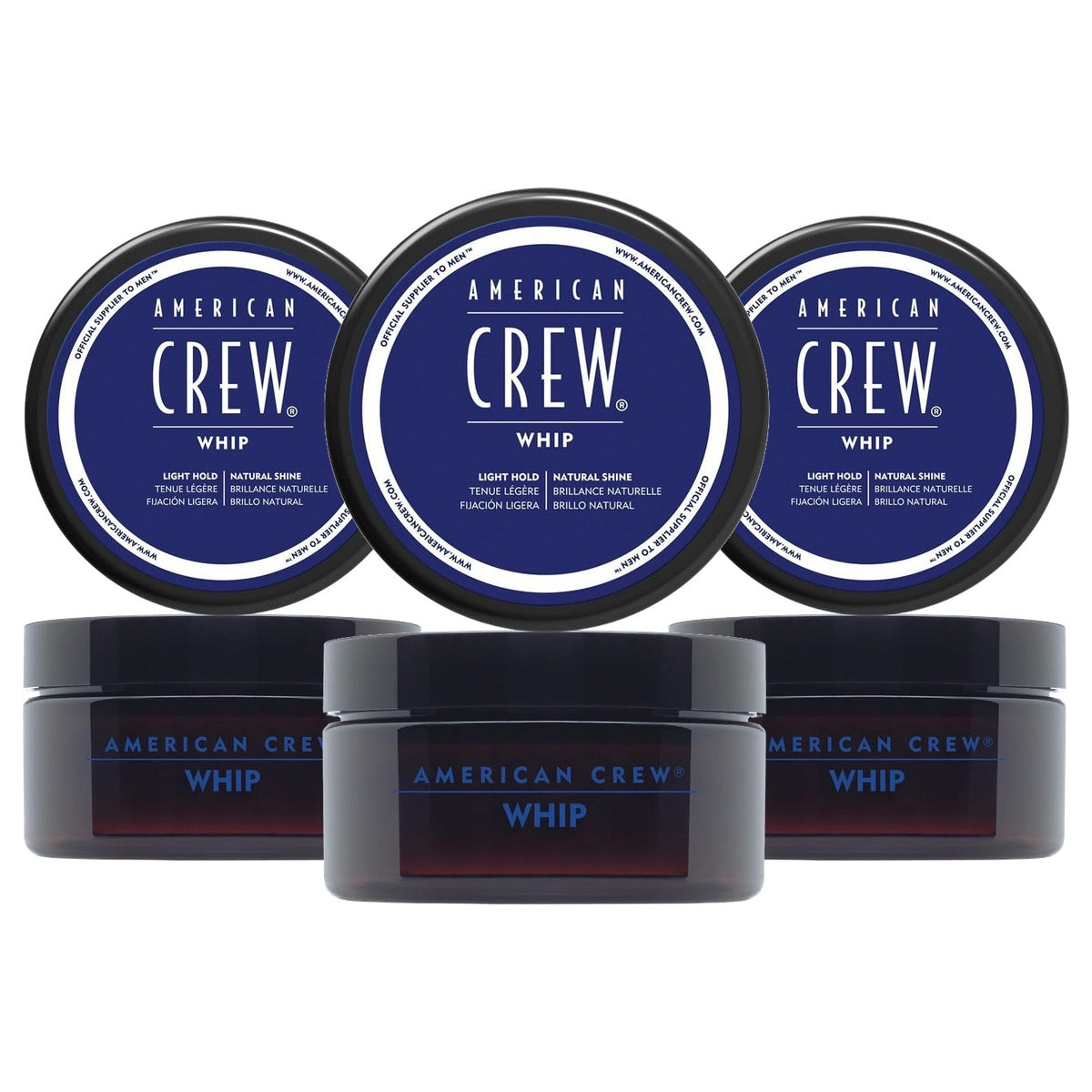 American Crew Whip Lichte Stylingcrème voor Mannen 85 g - 3-pack