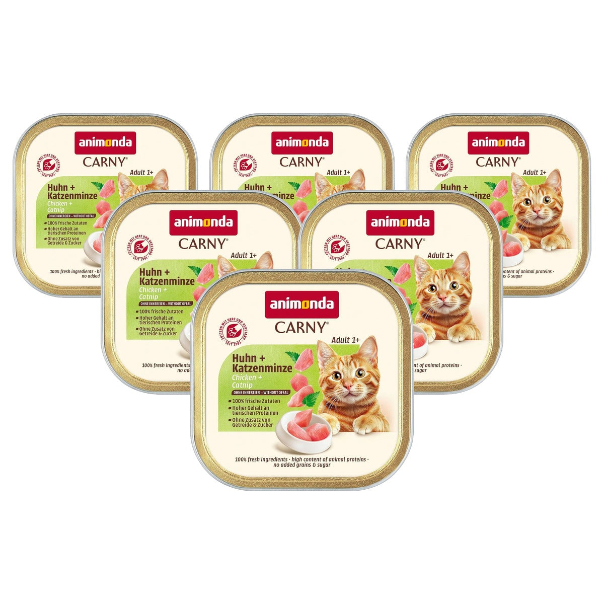 animonda Carny Adult natvoer kattenvoer kip & kattenkruid 32 x 85 g - 6-pack