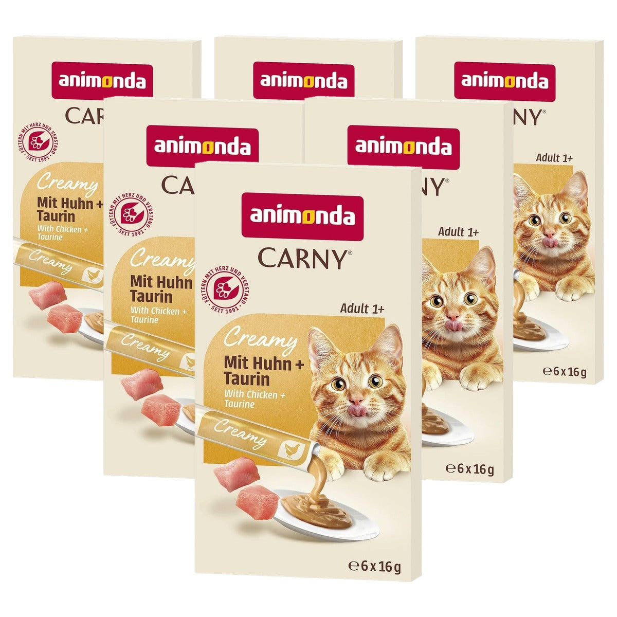 animonda Carny Creamy kattensnack kip 6 x 16 g - 6-pack