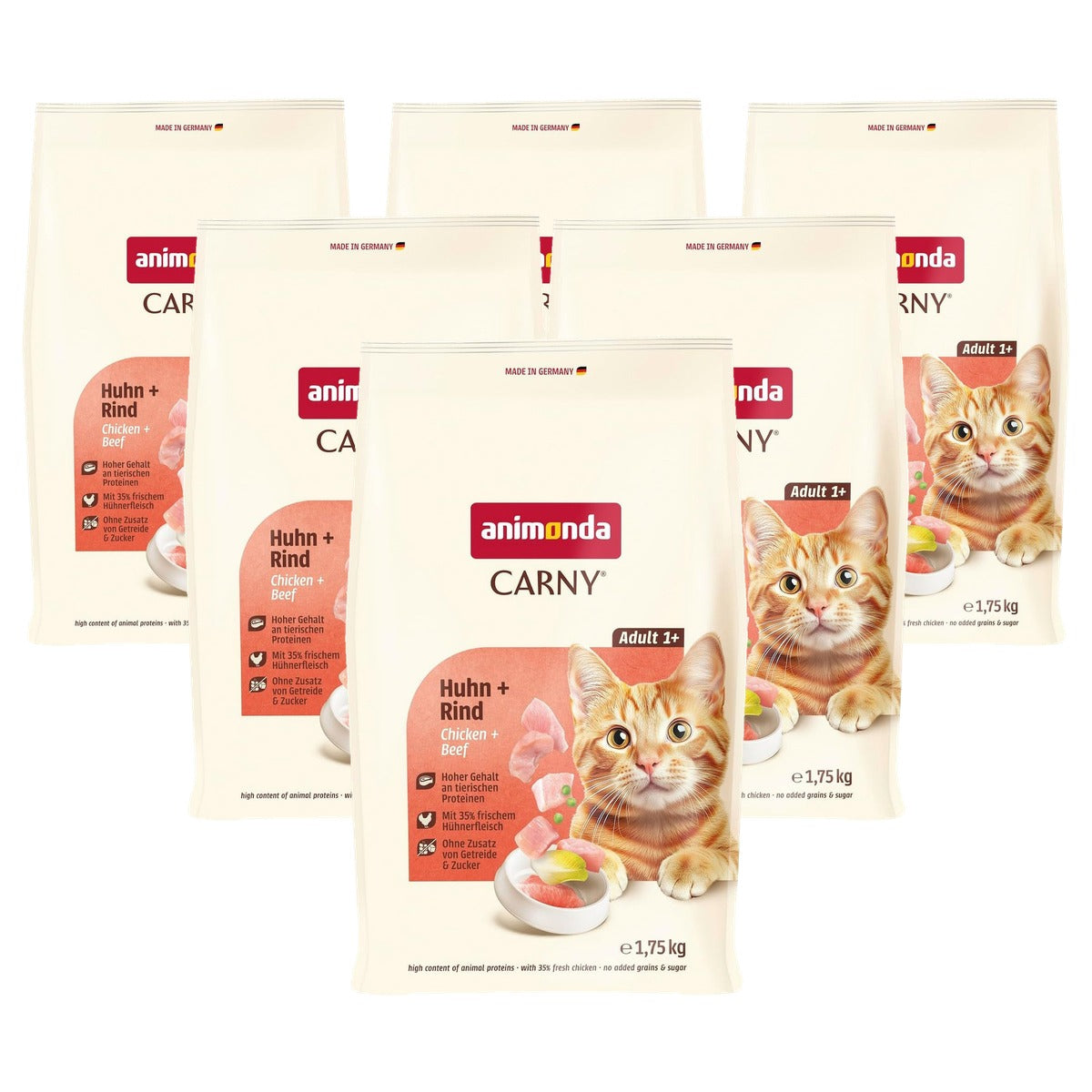animonda Carny droogvoer kat kip en rundvlees 1 x 1,75 kg - 6-pack