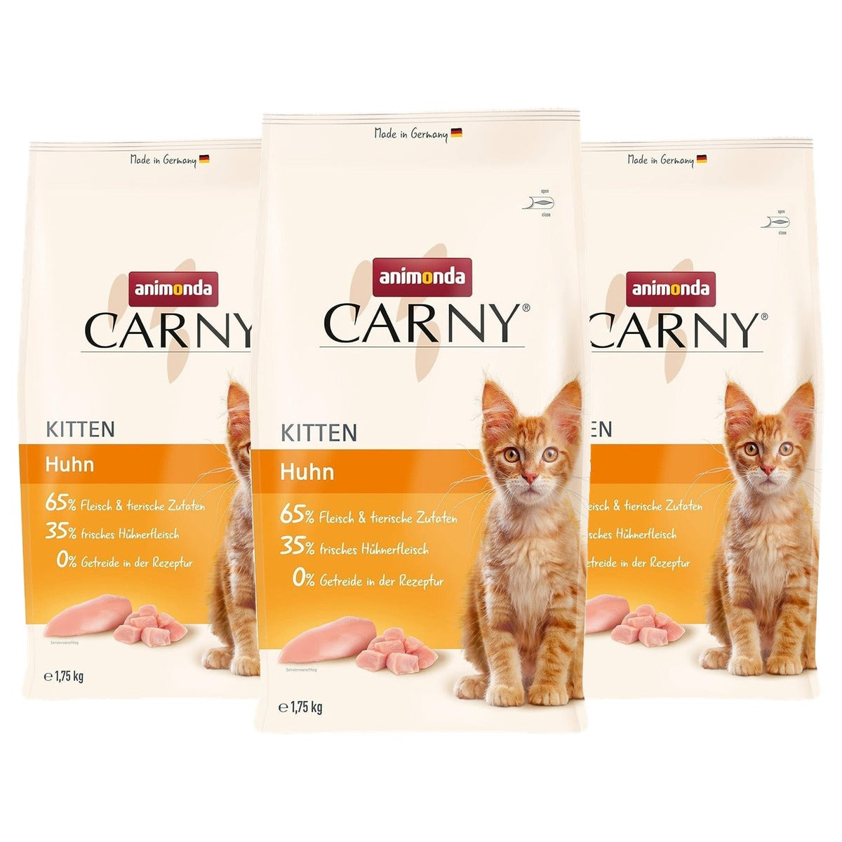 animonda Carny Kitten droogvoer kat kip 1,75 kg - 3-pack