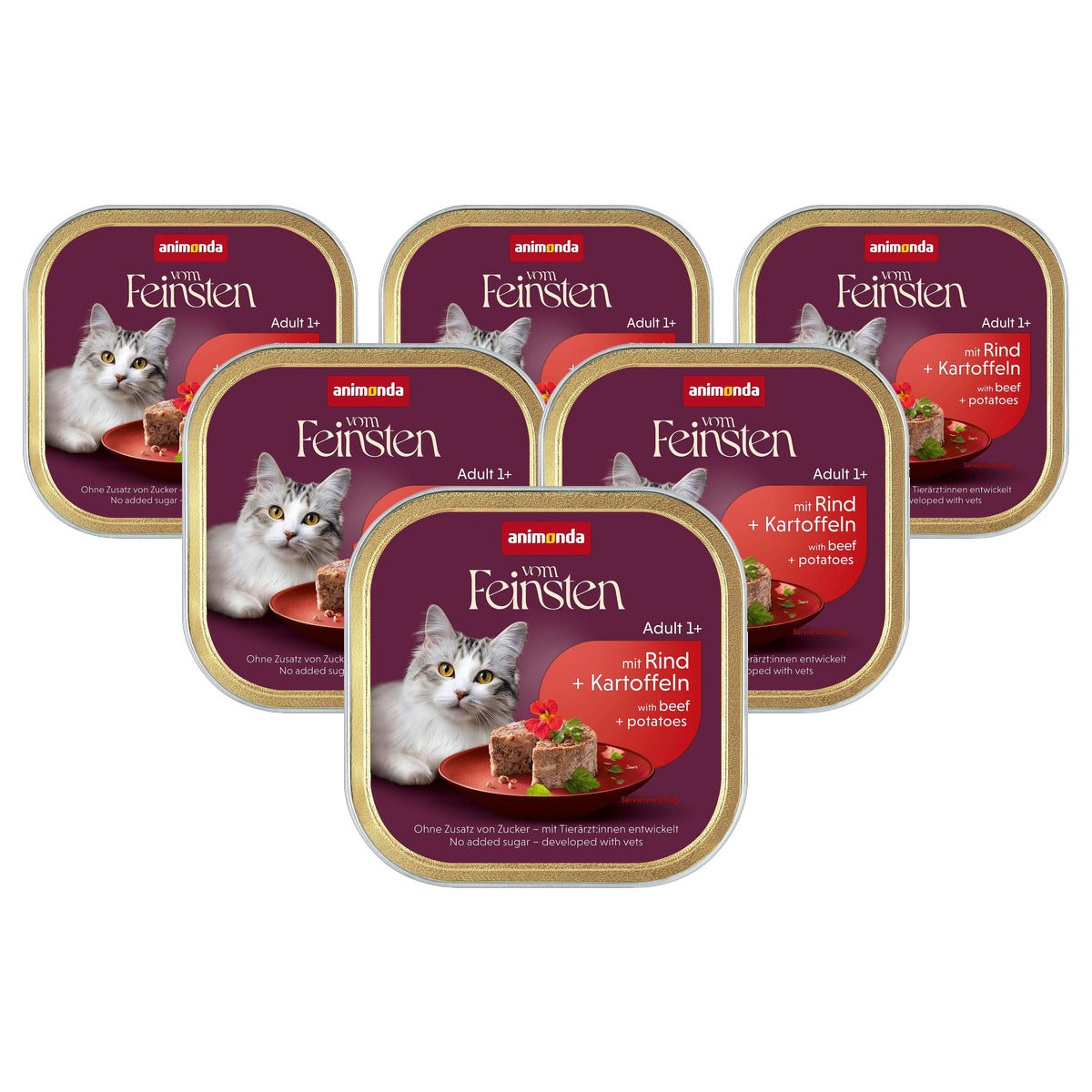 Animonda Exquise natvoer kattenvoer Rund + Aardappelen - 6-pack