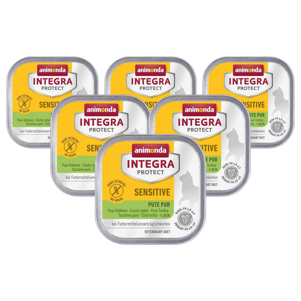 Animonda Integra Protect Sensitive natvoer kattenvoer kalkoen 16 x 100 g - 6-pack