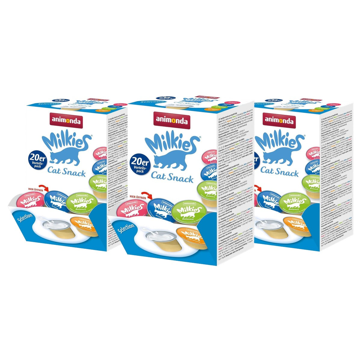 animonda Milkies kattensnack assortimentsmix 20 x 15 g - 3-pack