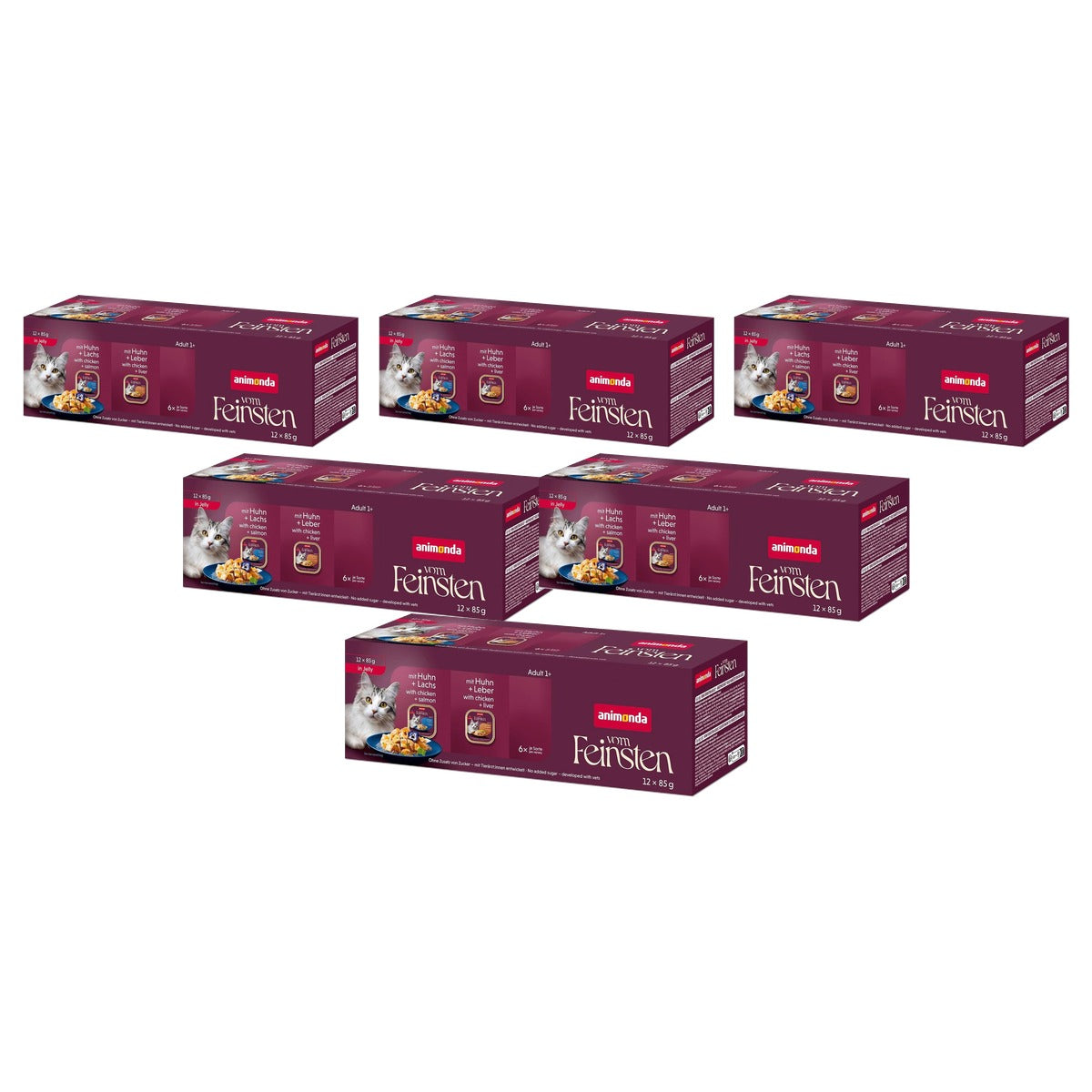Animonda Vom Feinsten natvoer kattenvoer gevogelte gelei 12 x 85 g - 6-pack