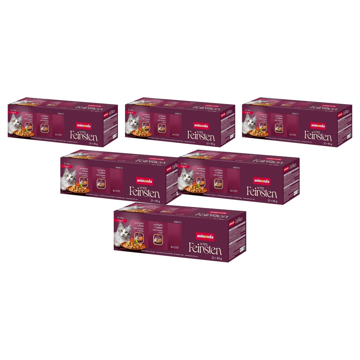 Animonda Vom Feinsten natvoer kattenvoer gevogelte saus 12 x 85 g - 6-pack