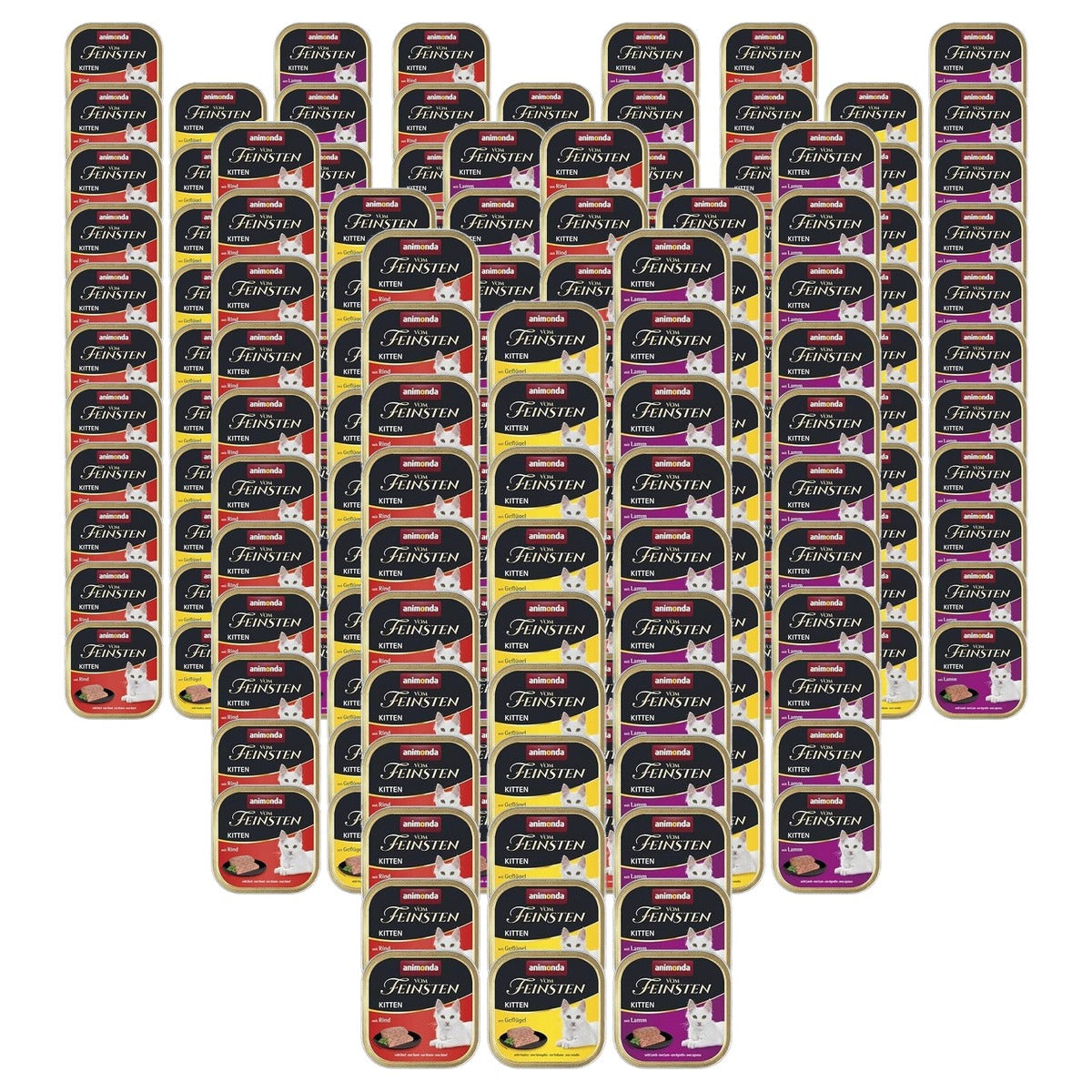 animonda Vom Feinsten Kitten natvoer kattenvoer diversiteit 32 x 100 g - 6-pack