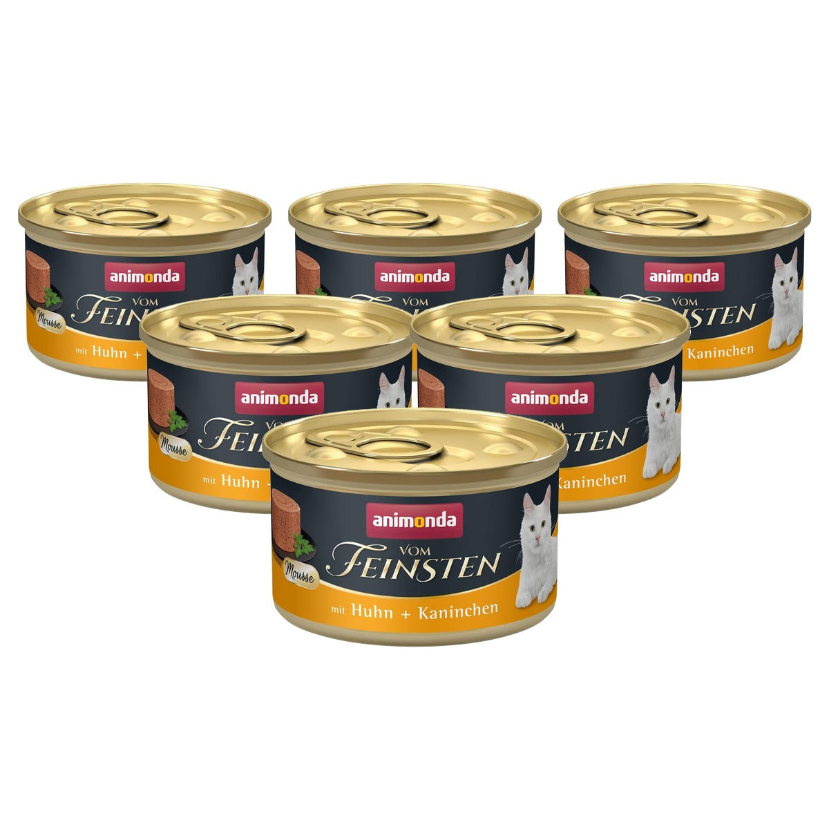 animonda Vom Feinsten Mousse natvoer kattenvoer kip & konijn 12 x 85 g - 6-pack
