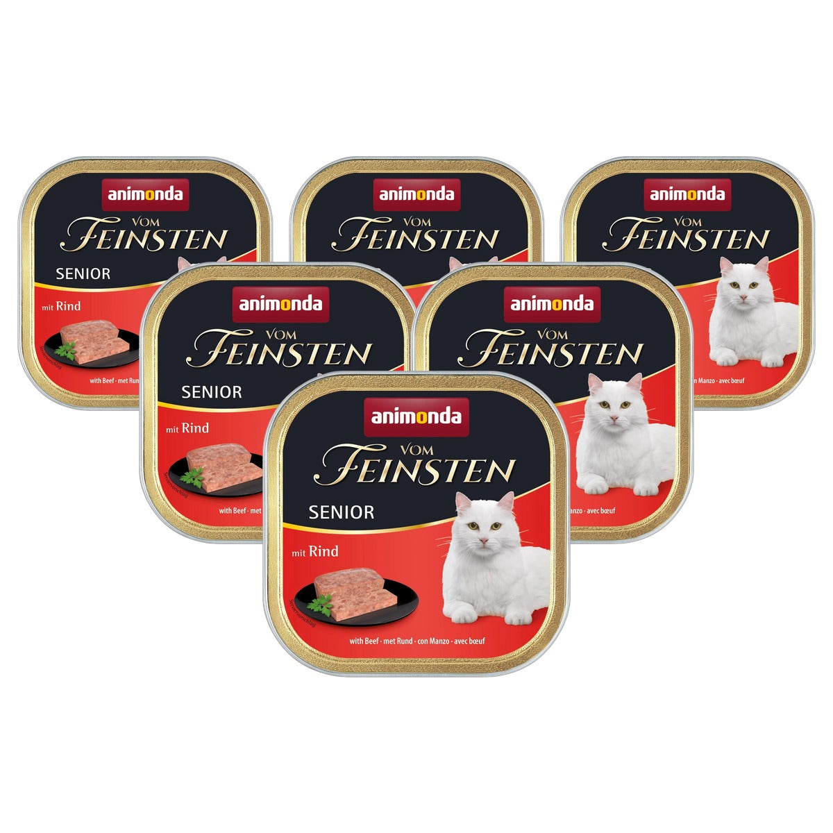animonda Vom Feinsten Senior natvoer kattenvoer rund 32 x 100 g - 6-pack