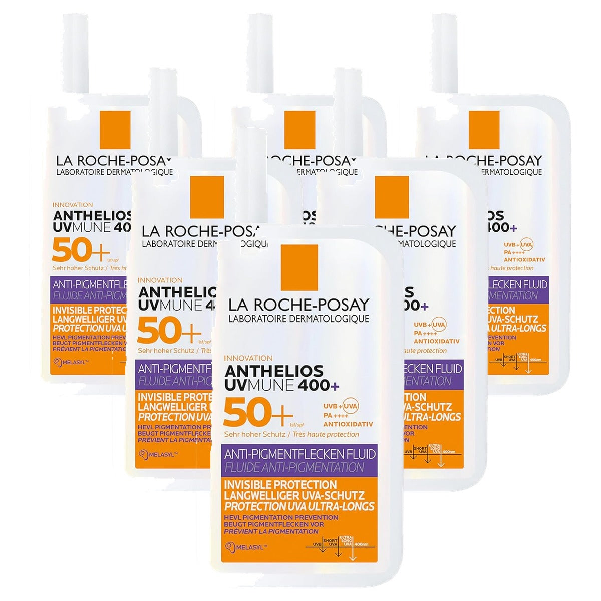 La Roche-Posay Anthelios Anti-pigmentvlekken Vloeistof Gezicht SPF 50+, 50 ml - 6-pack