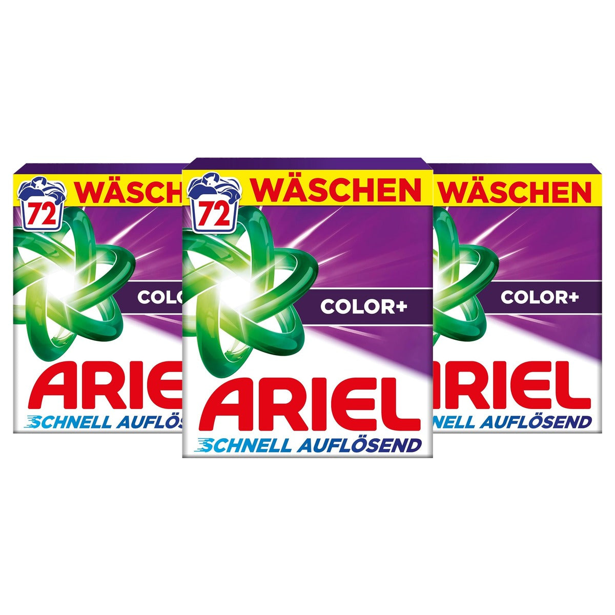 Ariel Waspoeder Color+ 3 x 72 wasbeurten - Voordeelverpakking