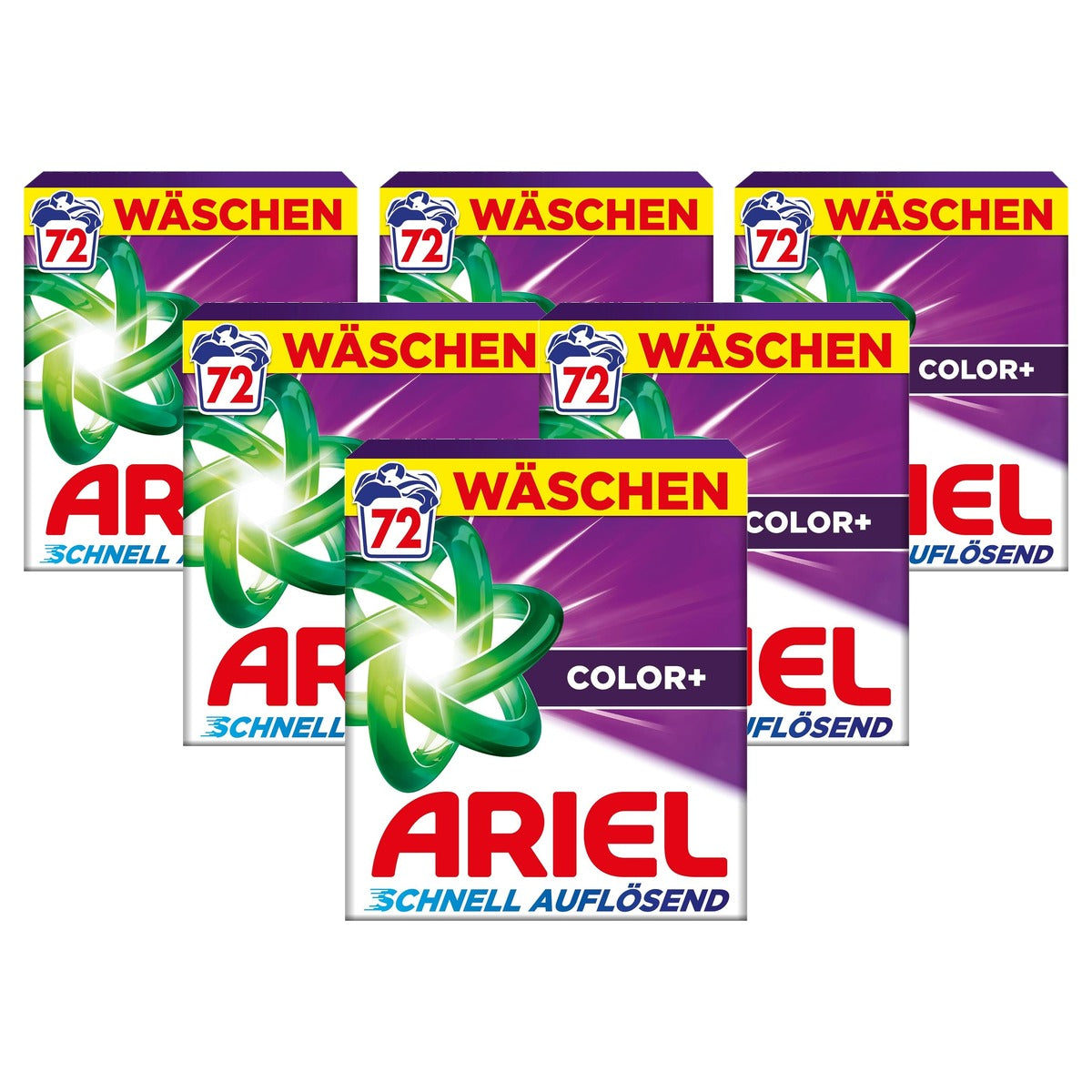 Ariel Waspoeder Color+ 6 x 72 wasbeurten - Voordeelverpakking