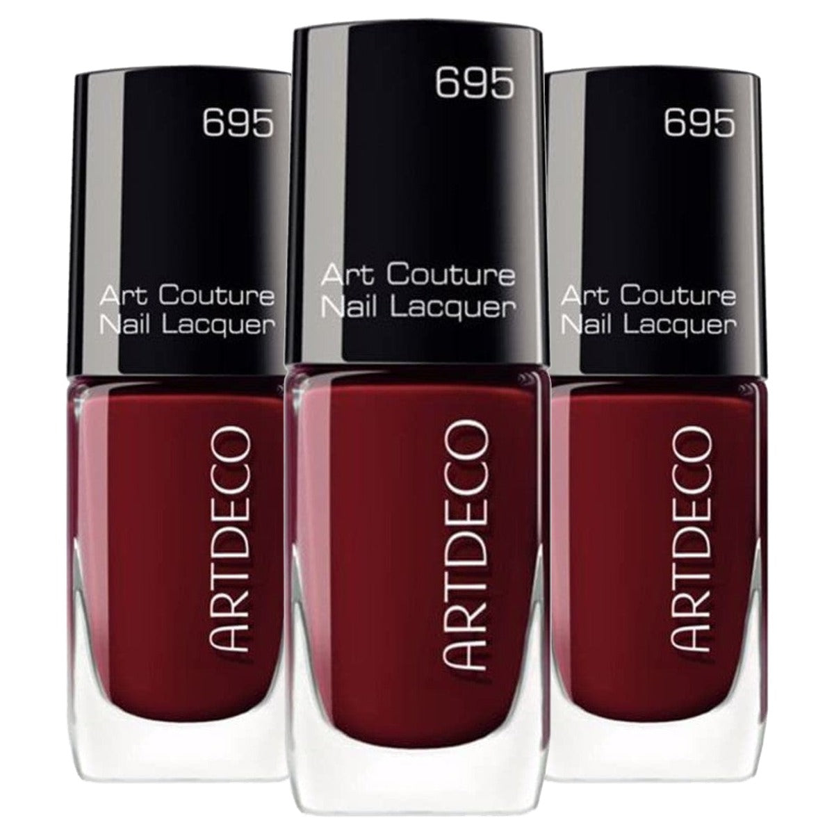 Artdeco Art Couture nagellak roodtinten sneldrogend - 3-pack