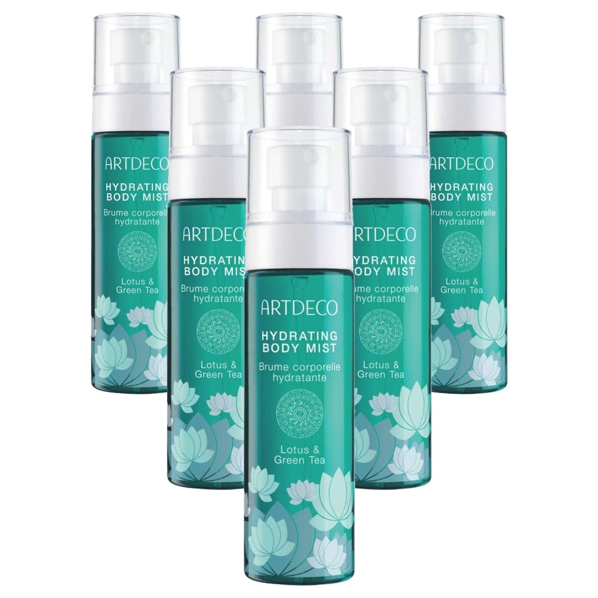 Artdeco Hydraterende Body Mist Lotus & Green Tea 1 x 100 ml - 6-pack