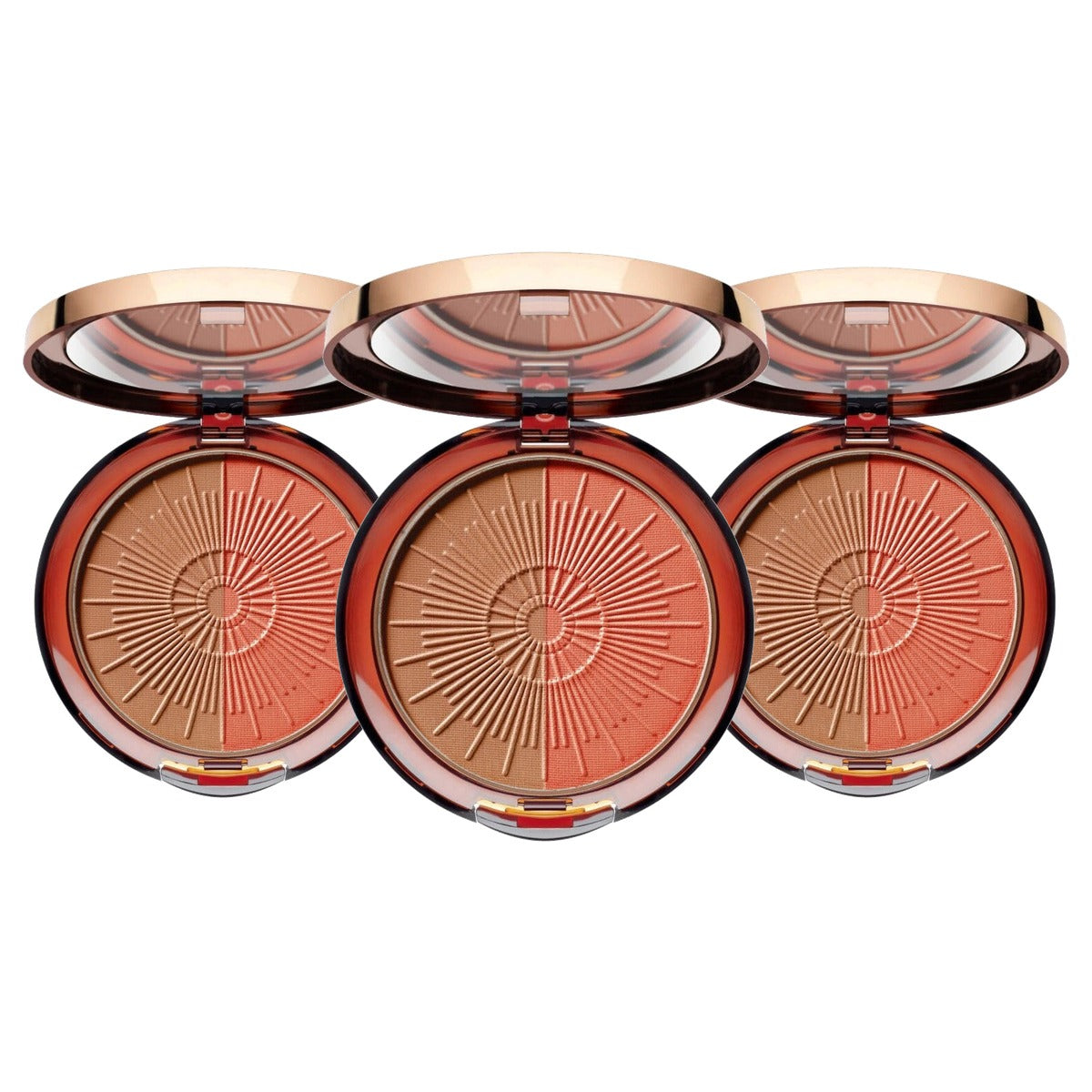 Artdeco Bronzing Powder Compact bronzer poeder 1 x 10 g - 3-pack