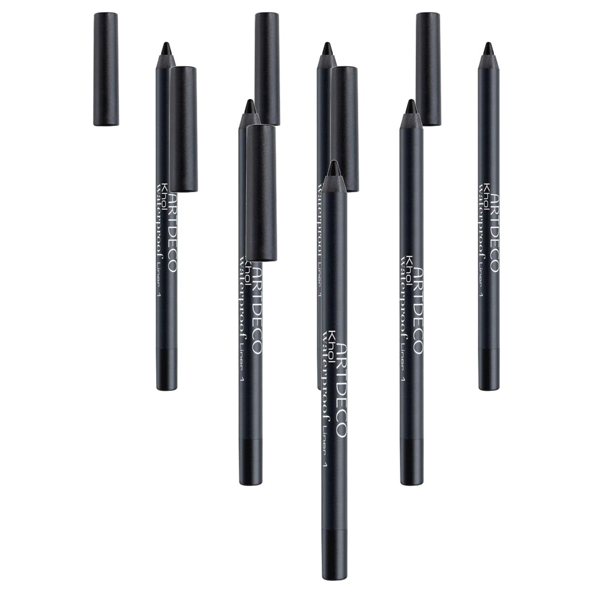 Artdeco Khol Waterproof Liner kajalstift pikzwart 1 x 1,2 g - 6-pack