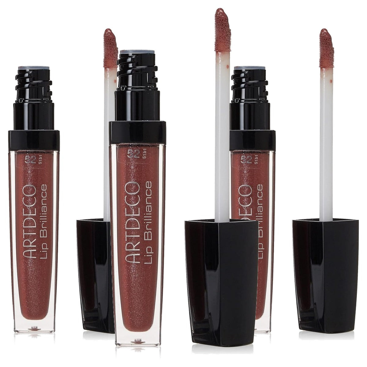 Artdeco Lip Brilliance lipgloss 52 Brilliant rose blossom 1 x 5 ml - 3-pack