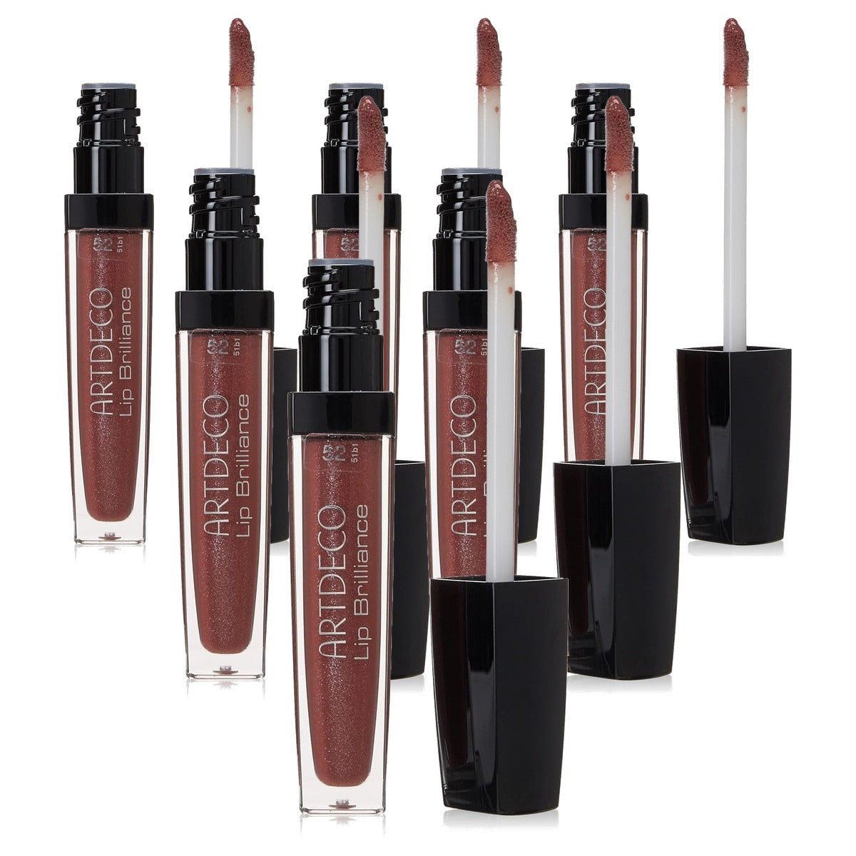 Artdeco Lip Brilliance lipgloss 52 Brilliant rose blossom 1 x 5 ml - 6-pack