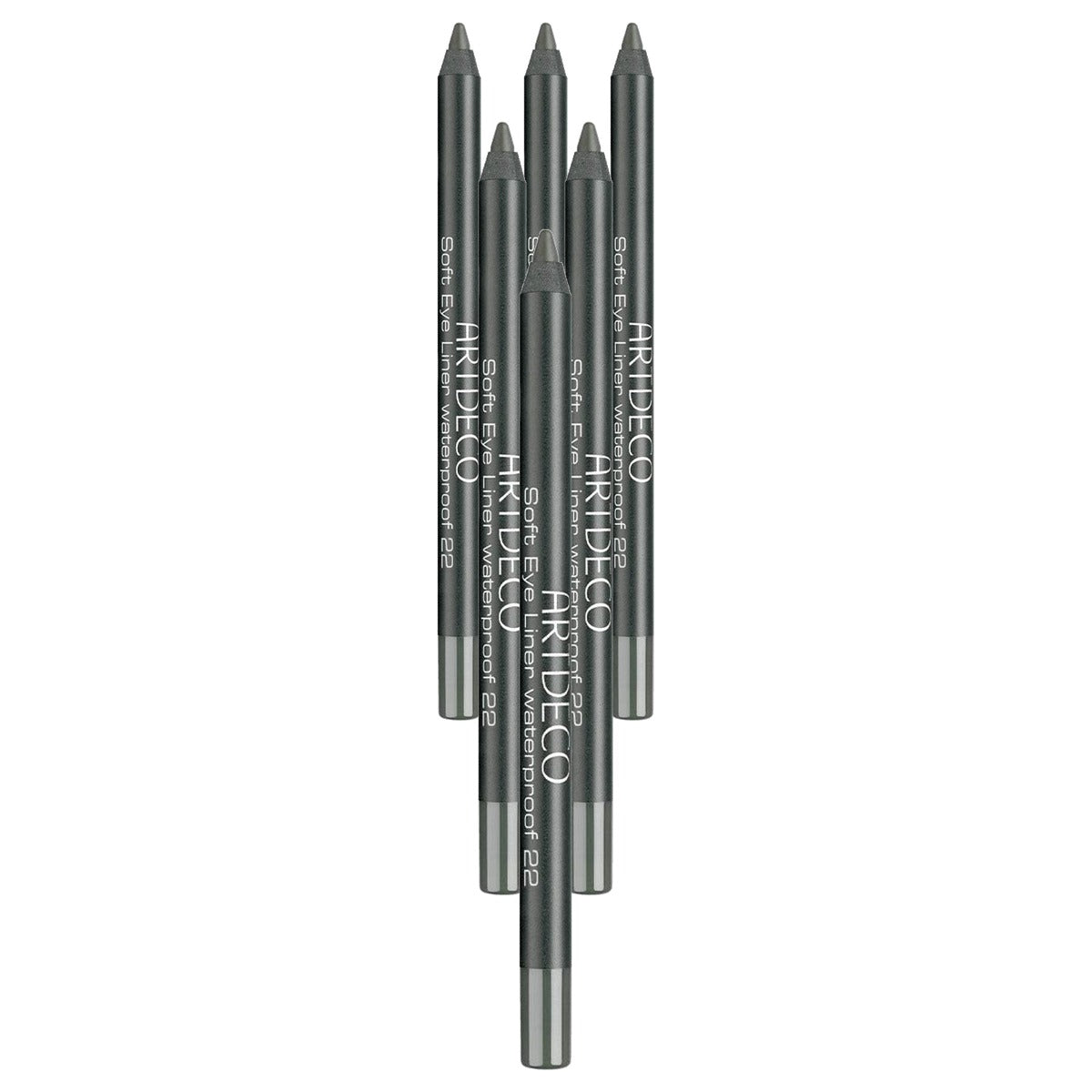 Artdeco Soft Eyeliner Waterproof donkergrijs-groen 1 x 1,2 g - 6-pack