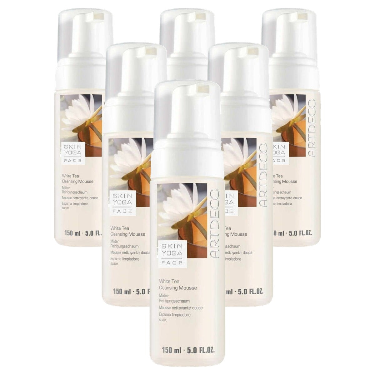 Artdeco White Tea reinigingsmousse gezichtsreiniger 1 x 150 ml - 6-pack