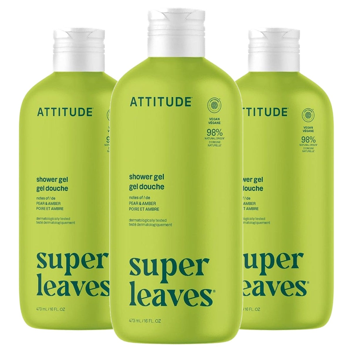 Attitude Douchegel Olijfbladeren 473 ml - 3-pack
