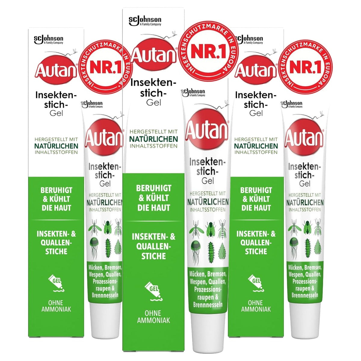 Autan Insectensteekgel verkoelend en kalmerend 3 x 20 ml - Voordeelverpakking