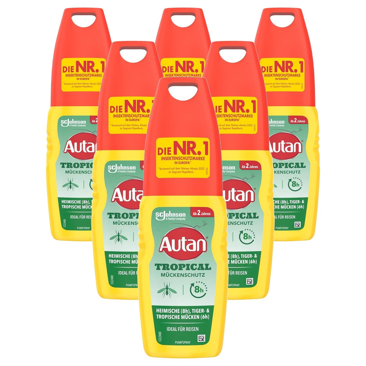 Autan Tropical Pompspray 6 x 100 ml - Voordeelverpakking