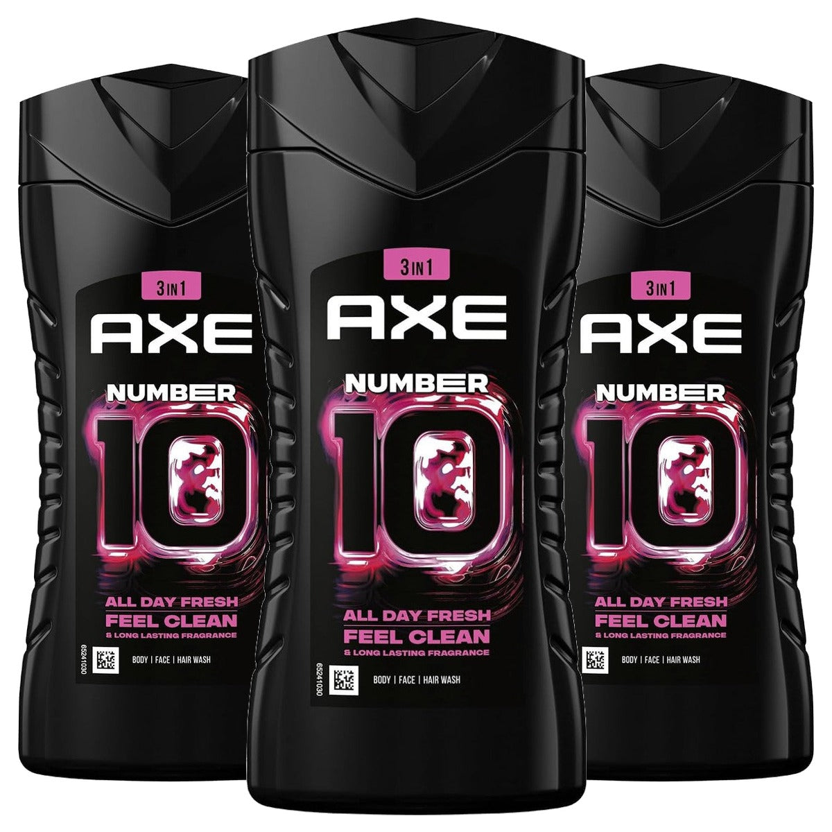Axe 3-in-1 douchegel & shampoo Number 10 3 x 250 ml - Voordeelverpakking
