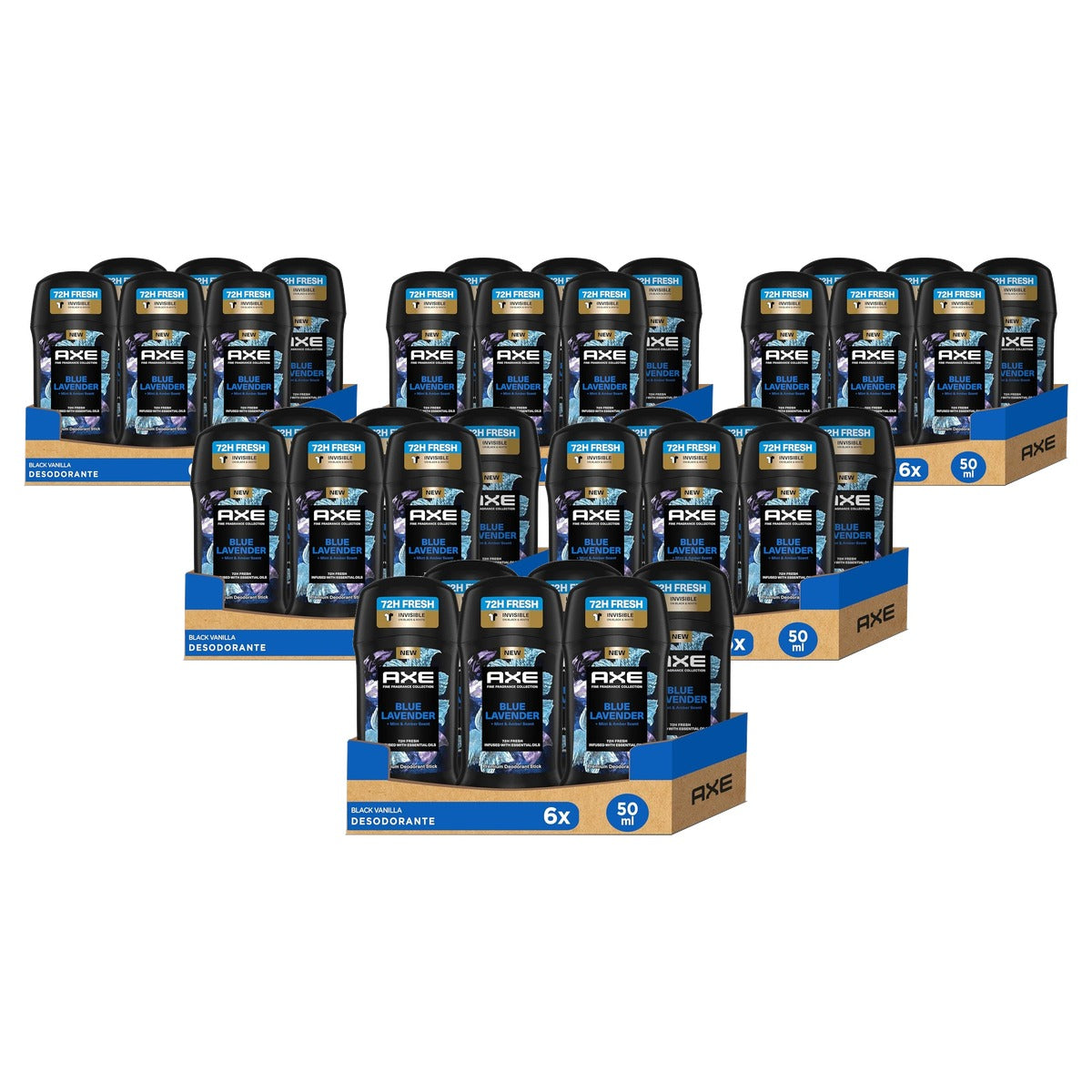 Axe 6 x Deodorant Stick Blue Lavender 6 x 50 ml - Voordeelverpakking