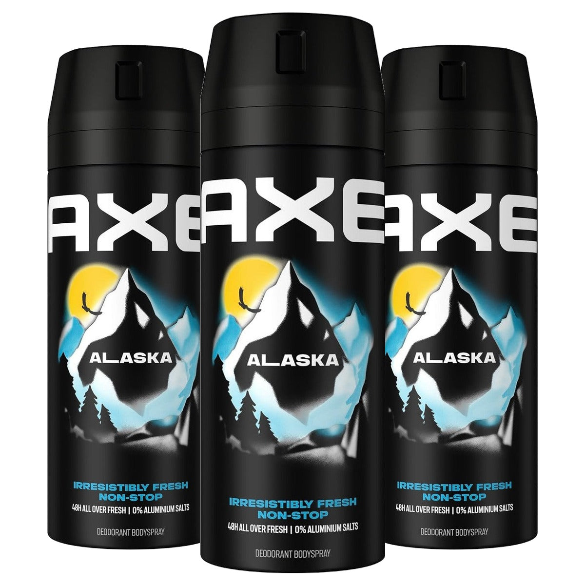Axe Alaska Bodyspray zonder aluminiumzouten 3 x 150 ml - Voordeelverpakking