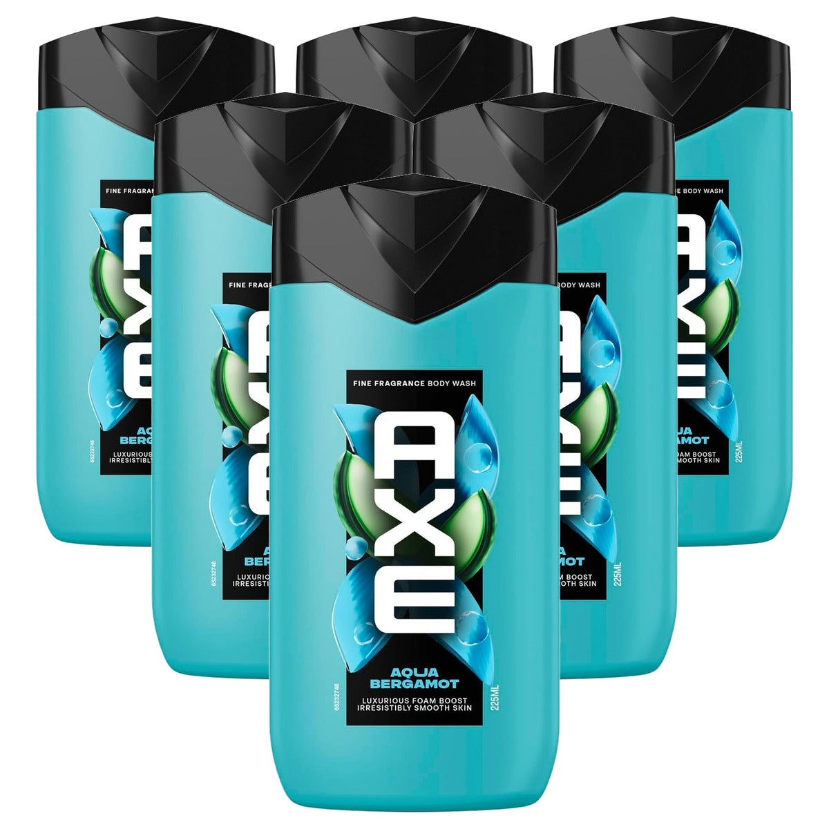Axe Fine Fragrance Aqua Bergamot douchegel 6 x 225 ml - Voordeelverpakking
